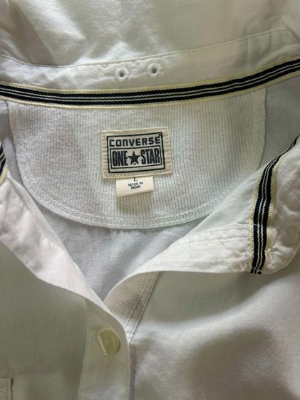🌈 เสื้อเชิ้ต เสื้อเชิ้ตแขนยาว แบรนด์ Converse(คอนเวิร์ส) แบรนด์แท้💯แบรนด์ดัง💯 🌈 รูปที่ 7