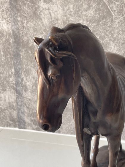 รูปปั้น ม้า อาชา ทองเหลืองสะสม รูปที่ 7