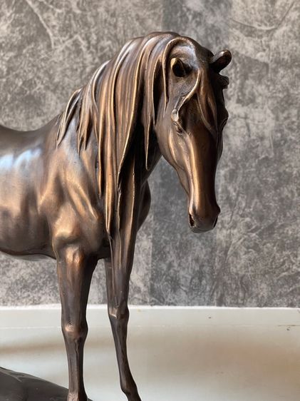 รูปปั้น ม้า อาชา ทองเหลืองสะสม รูปที่ 3