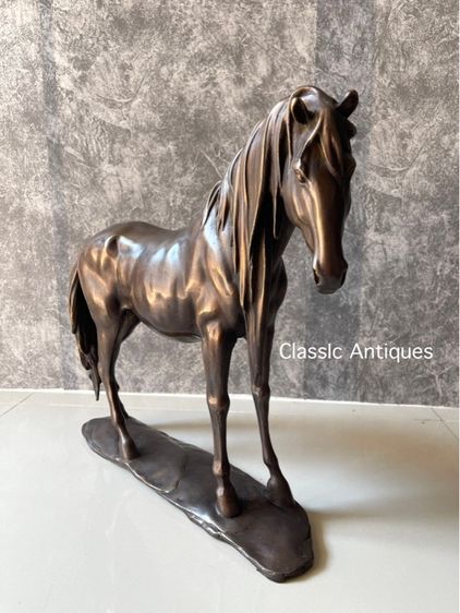 รูปปั้น ม้า อาชา ทองเหลืองสะสม รูปที่ 2