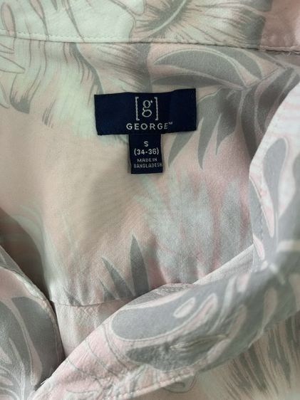 🌈 เสื้อเชิ้ตแขนสั้น เสื้อฮาวาย แบรนด์ George(จอร์จ)❗️แบรนด์แท้💯🪧ผู้นำแฟชั่นรู้จักกันดี 🌈 รูปที่ 4