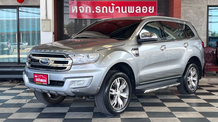 Ford Everest 2016 3.2 Titanium Plus 4WD Utility-car ดีเซล ไม่ติดแก๊ส เกียร์อัตโนมัติ บรอนซ์เงิน