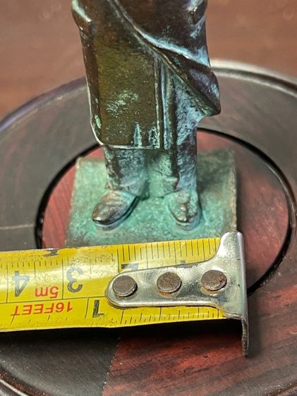 เหมาเจ๋อตุง ยืน ทองเหลือง จิ๋ว สะสม รูปที่ 10