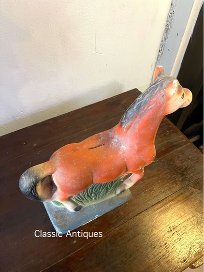 กระปุกออมสิน ม้าโบราณเก่าสะสม รูปที่ 7