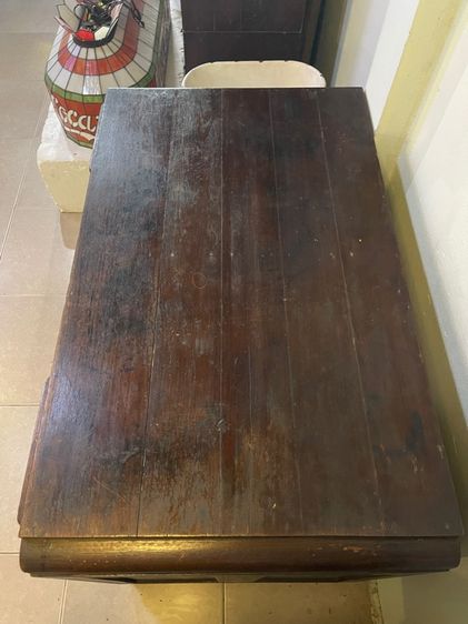 โต๊ะบัญชี ไม้สัก โบราณเก่าสะสม รูปที่ 8