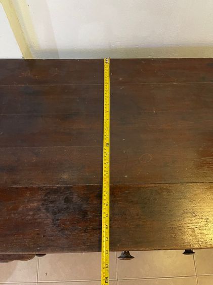 โต๊ะบัญชี ไม้สัก โบราณเก่าสะสม รูปที่ 10