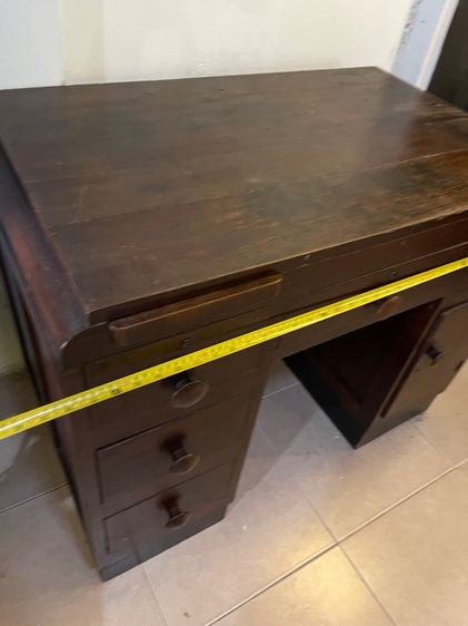 โต๊ะบัญชี ไม้สัก โบราณเก่าสะสม รูปที่ 11