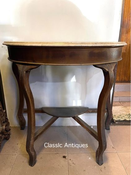 โต๊ะ ครึ่งวงกลม หินอ่อน  โบราณเก่าสะสม