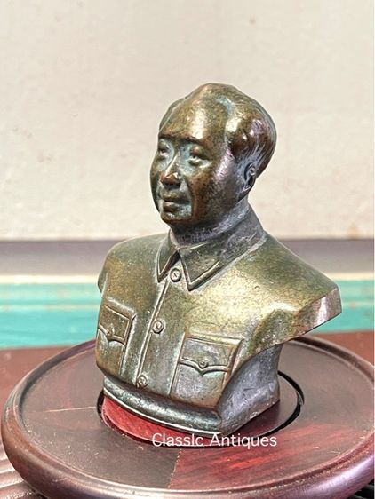 เหมาเจ๋อตุง ทองเหลือง จิ๋ว สะสม รูปที่ 5