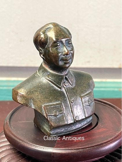 เหมาเจ๋อตุง ทองเหลือง จิ๋ว สะสม รูปที่ 3