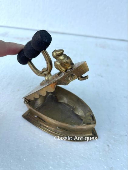 เตารีด หัวไก่จิ๋ว ทองเหลืองสะสม A14 รูปที่ 5