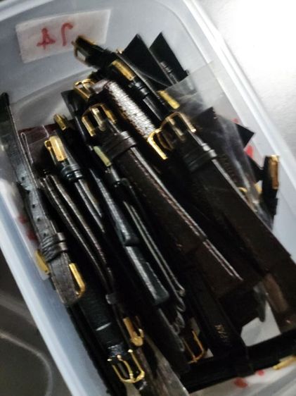 สายหนัง ขนาด 14 มิล เดิมๆ เก่าเก็บ ของใหม่ สวย คละลาย เส้นละ 100 พร้อมส่ง  รูปที่ 2