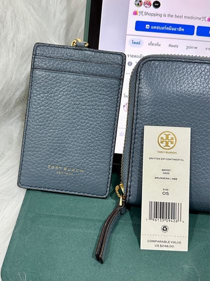 Tory Burch กระเป๋าตังส์ใบยาวพร้อมการ์ดเคส มือสอง รูปที่ 2