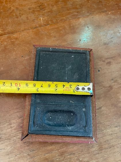 แท่น ฝนหมึกโบราณ พร้อมกล่องไม้เก่าสะสม รูปที่ 6