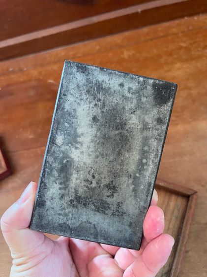 แท่น ฝนหมึกโบราณ พร้อมกล่องไม้เก่าสะสม รูปที่ 8