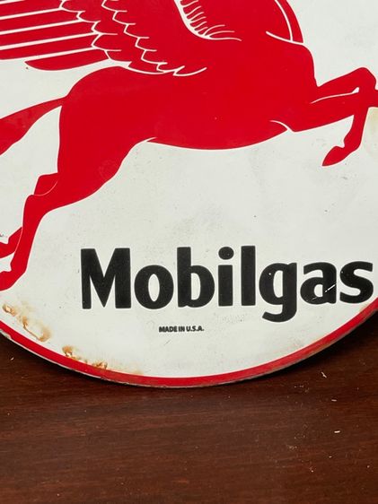 ป้าย ม้าบิน Mobilgas เก่าสะสม รูปที่ 3