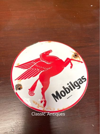 ป้าย ม้าบิน Mobilgas เก่าสะสม รูปที่ 4