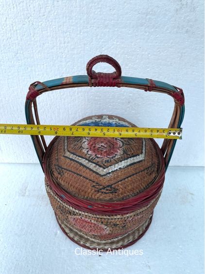 ตะกร้าจีน ฮวยน้า โบราณเก่าสะสมA11 รูปที่ 17