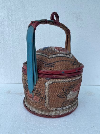 ตะกร้าจีน ฮวยน้า โบราณเก่าสะสมA11 รูปที่ 7