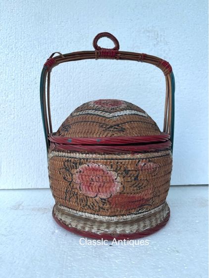 ตะกร้าจีน ฮวยน้า โบราณเก่าสะสมA11 รูปที่ 13