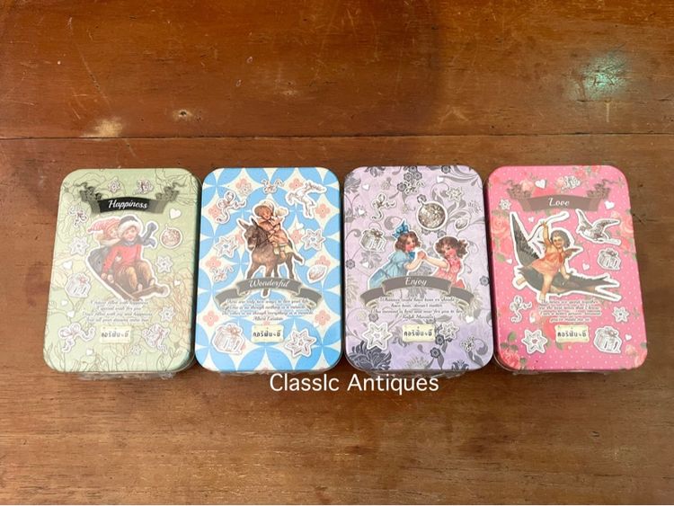 ตลับ ลูกอม คอริฟินซี สังกะสีเก่าสะสมA4