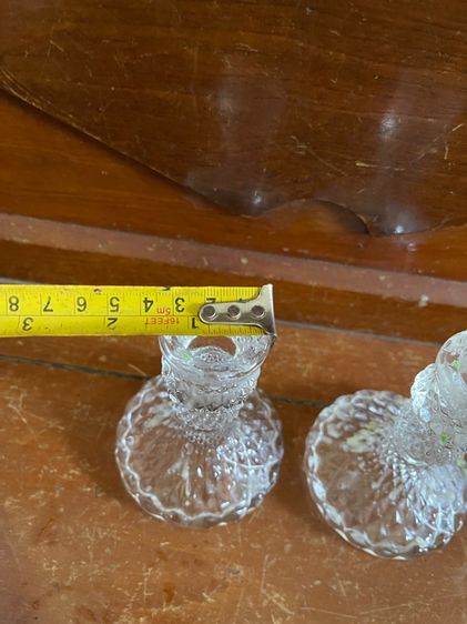 เชิงเทียนแก้ว กระถางพร้อมจานรอง สะสม รูปที่ 11