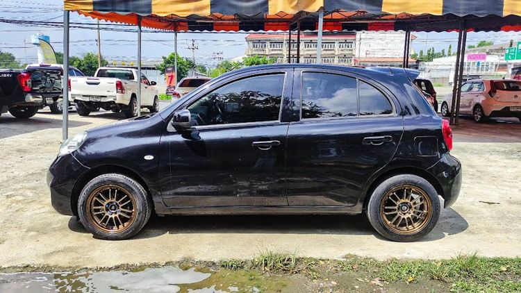 Nissan March 2017 1.2 E Sedan เบนซิน ไม่ติดแก๊ส เกียร์อัตโนมัติ ดำ รูปที่ 3