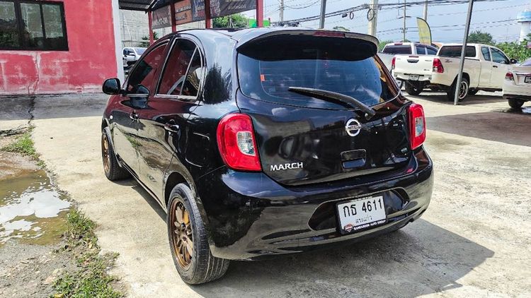 Nissan March 2017 1.2 E Sedan เบนซิน ไม่ติดแก๊ส เกียร์อัตโนมัติ ดำ รูปที่ 4
