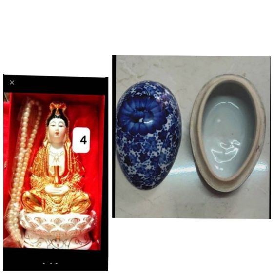 องค์เทพกวนอิม พร้อมสร้อยมุกกระปุกสโรมิก รูปที่ 3