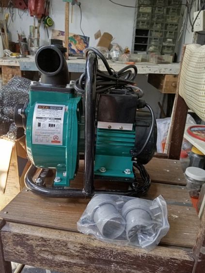 ปั๊มน้ำโซล่าเซลล์ 24 โวลท์ 370wท่อออก 2 นิ้ว เป็นปั๊มเพลาลอย 