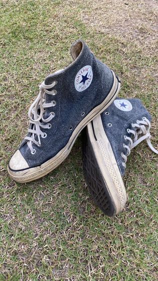 รองเท้าผ้าใบ ผ้าใบ UK 8 | EU 42 | US 8.5 อื่นๆ Converse หุ้มข้อสีเทา สภาพดี