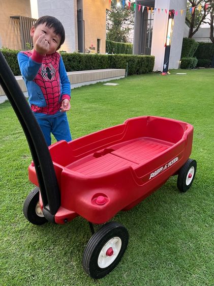 รถลาก Radio Flyer Deluxe Family Canopy Wagon รถลาก รถบรรทุกของเด็ก รูปที่ 4