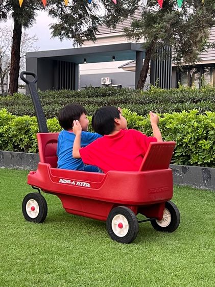 รถลาก Radio Flyer Deluxe Family Canopy Wagon รถลาก รถบรรทุกของเด็ก รูปที่ 3