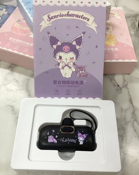 Sanrio Characters Polymer Power bank 5000 mAh Sario License (Hello Kitty , My Melody , Cinnamoroll , Kuromi) Sanrio แท้ รูปที่ 4