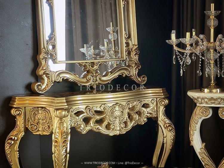 NARCISSA CLASSIC LUXURY CONSOLE โต๊ะคอนโซลสไตล์หลุยส์ รุ่น นาร์ซิสซ่า รูปที่ 8