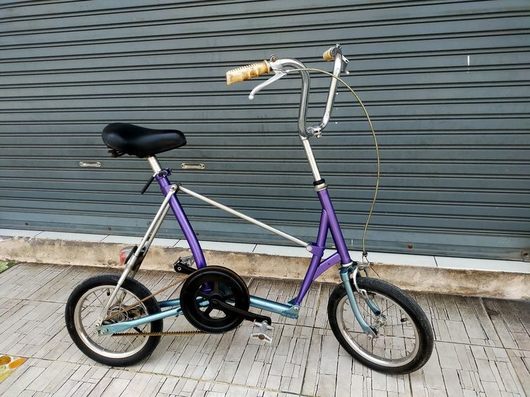 จักรยานพับ วันทัช บริดสโตน  one touch picnic a bridgestone มือสอง จากญี่ปุน รถสวย สภาพดี ค่อนข้างหายาก สภาพดี เดิมๆ ยางนอก14x1.75  รุ่นนี้เป