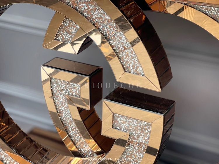GABRIEL LUXURY CONSOLE โต๊ะคอนโซลกระจก โต๊ะโชว์ รุ่น กาเบียล รูปที่ 6