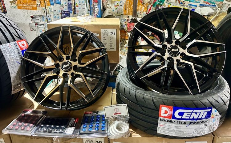 DEE 1 17 4รู100 พร้อมยางครบชุด 205 45 17  รูปที่ 4