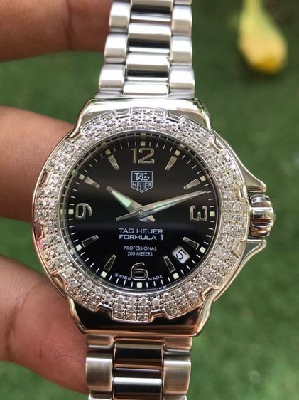 Tag Heuer F1 Quartz Diamond 120 Black Dail (Boy Size)🇨🇭🇨🇭
 รูปที่ 2