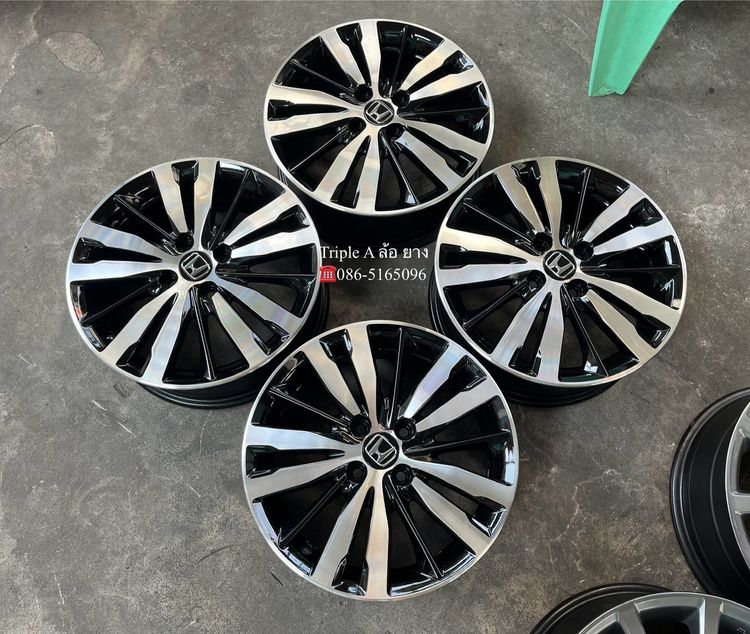 ✨ล้อแม็ก✨Honda Jazz GK ตัวท็อป ขอบ 16 ดำหน้าเงา💖สวยกริ๊บ💖 รูปที่ 6