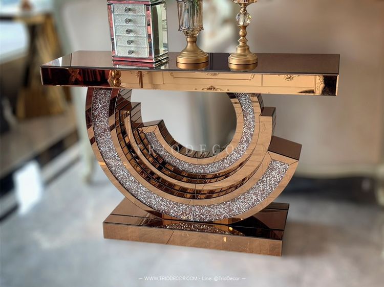JASPER LUXURY CONSOLE โต๊ะโชว์ โต๊ะคอนโซลกระจก รุ่น แจสเปอร์ รูปที่ 10
