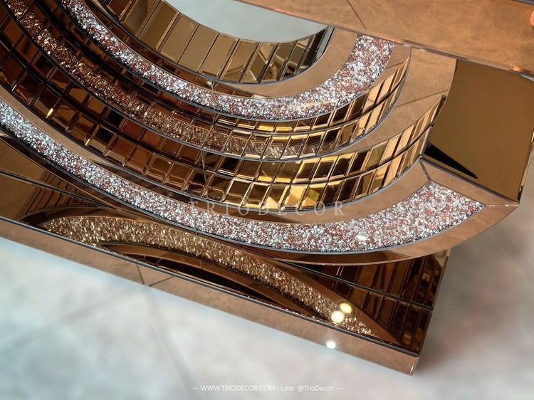 JASPER LUXURY CONSOLE โต๊ะโชว์ โต๊ะคอนโซลกระจก รุ่น แจสเปอร์ รูปที่ 4