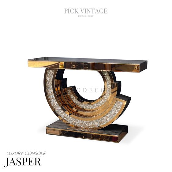อื่นๆ ทอง JASPER LUXURY CONSOLE โต๊ะโชว์ โต๊ะคอนโซลกระจก รุ่น แจสเปอร์