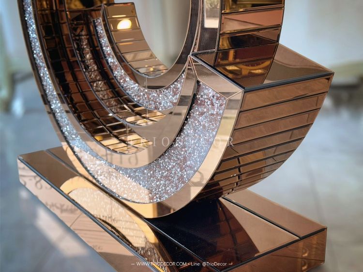 JASPER LUXURY CONSOLE โต๊ะโชว์ โต๊ะคอนโซลกระจก รุ่น แจสเปอร์ รูปที่ 7