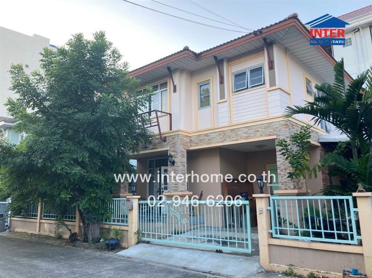 บ้านเดี่ยว 2 ชั้น 54 ตร.ว. หมู่บ้านสิรินดา พรานาลี ซอยกิ่งแก้ว19 ถนนกิ่งแก้ว บางพลี สมุทรปราการ