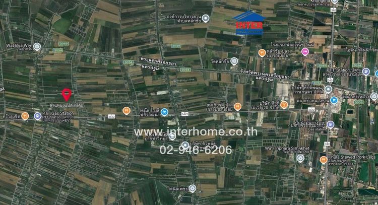 ไม่ใช่ ที่ดินเปล่า 8 ไร่ 223 ตร.ว. ที่ดินเปล่า ใกล้ อบต.บัวปากท่า ถนน340 ถนน3422 บางเลน นครปฐม รูปที่ 3