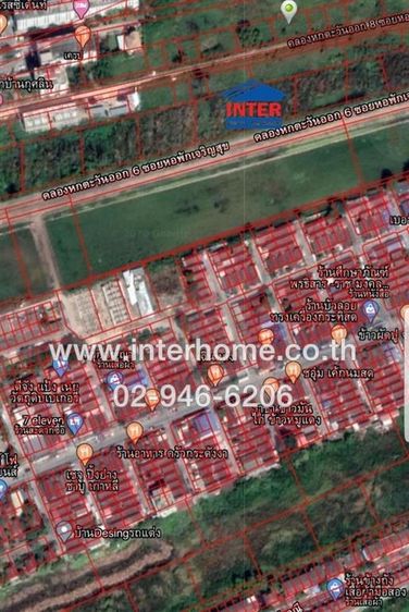 ไม่ใช่ ที่ดินเปล่า 100 ตร.ว. ที่ดินเปล่า ซอยคลองหกตะวันออก8 ซอยหอพักโฟร์บี ถนนรังสิต-นครนายก ถนนเลียบคลองหก คลองหลวง ปทุมธานี รูปที่ 3