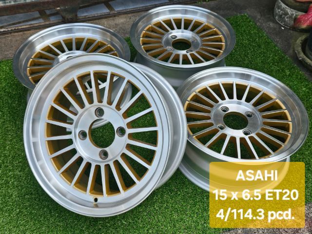 อะลูมิเนียมอัลลอย 15" อื่นๆ ASAHI
15 x 6.5 ET20 4รู114.3 pcd.