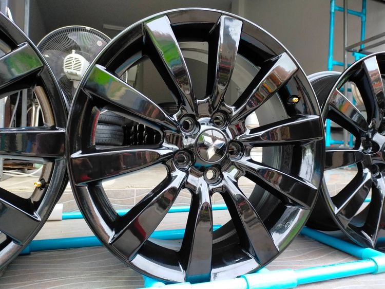 แม็กมิตซู ขอบ18 กว้าง7 et46 สีอบpowder coat ใส่expander EX triton ตัวเตี้ยอื่นๆ 5 รู 114 รูปที่ 2