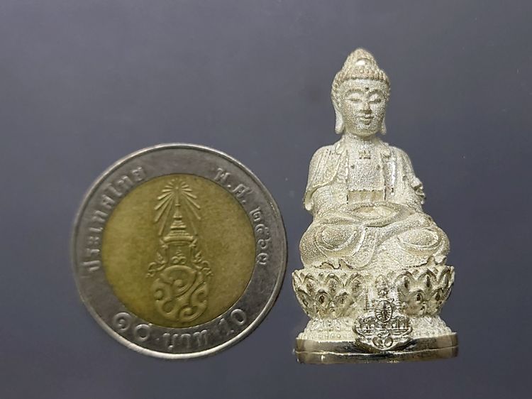 พระกริ่งจีน ต้าเยิ่นถะ เนื้อเงิน ชุดกาญจนาภิเษกครองราชย์ 50 ปี วัดบวรนิเวศวิหาร ปี2538 สภาพสวย ไม่มีกล่อง รูปที่ 6